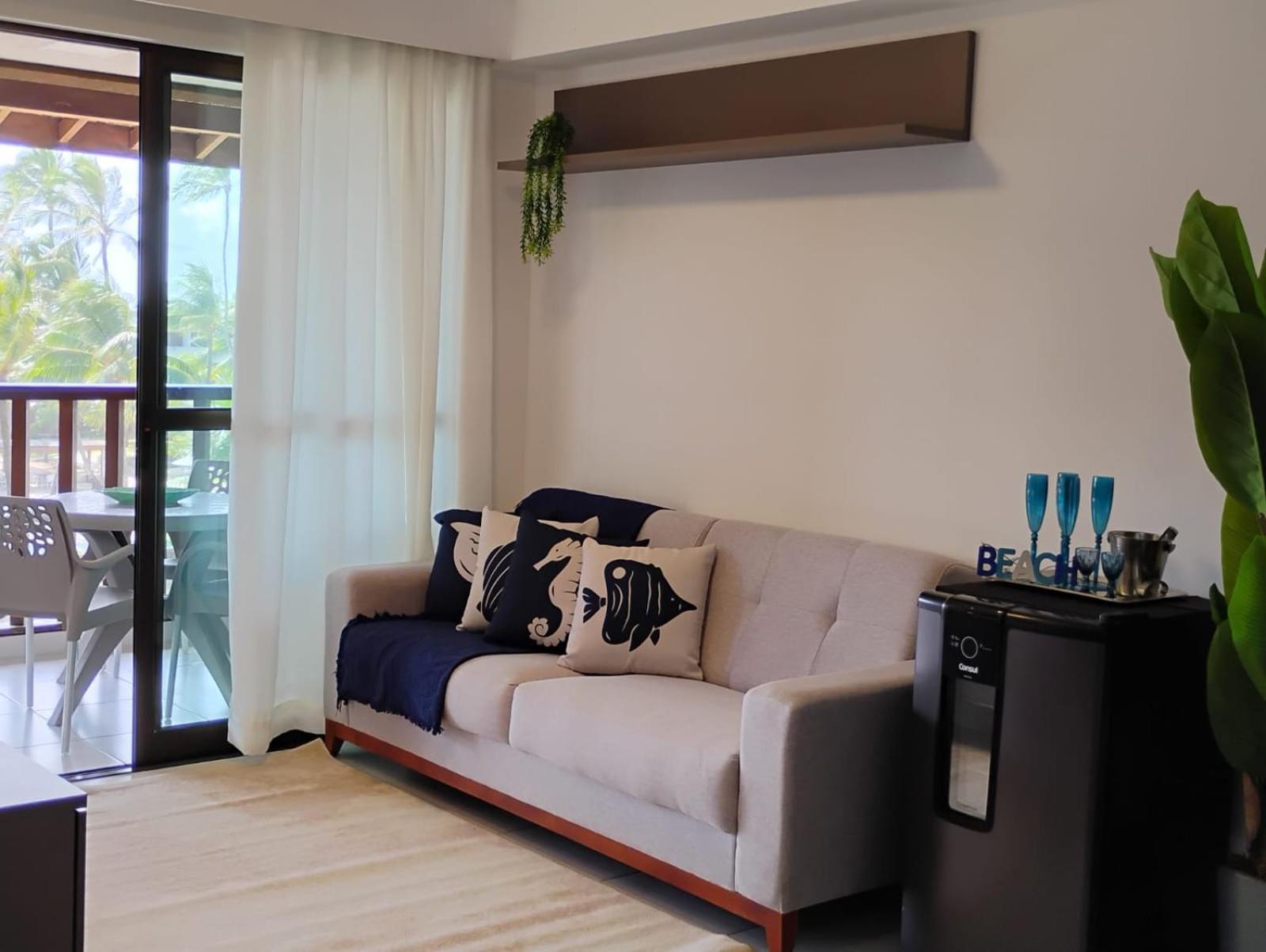 Flat Beira Mar Cupe Beach Living - Porto De Galinhas Exterior photo